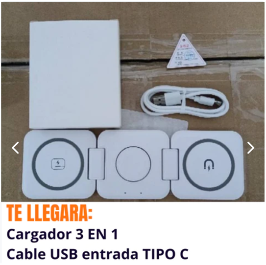 CARGADOR 3 EN 1