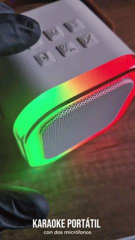 PARLANTE KARAOKE PORTATIL CON MICROFONO  🎤
