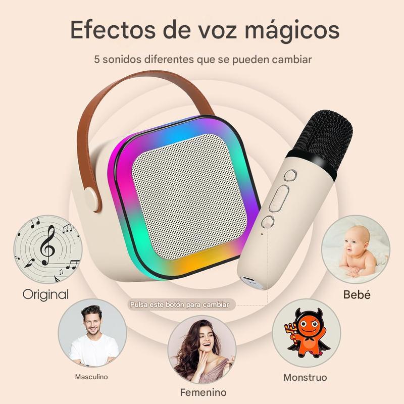 PARLANTE KARAOKE PORTATIL CON MICROFONO  🎤